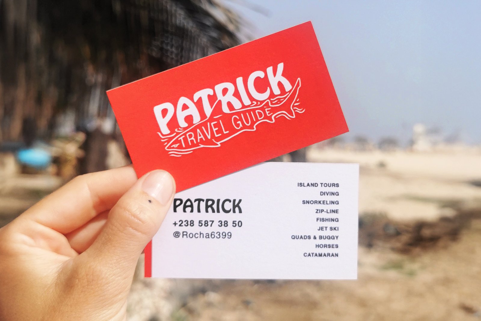 Patrick Rocha / Travel Guide - business cards