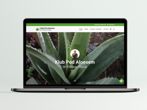 Branding, Publications, and Digital Platform Klub Pod Aloesem by Elżbieta Olejnik