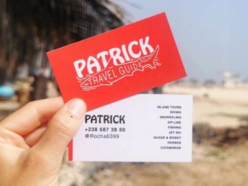 Logo and Business Cards for Patrick Rocha, Travel Guide, Cape Verde