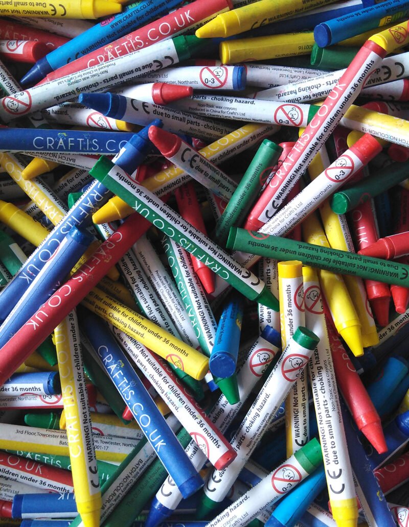 Crayons in boxes © Mira Maria Belniak