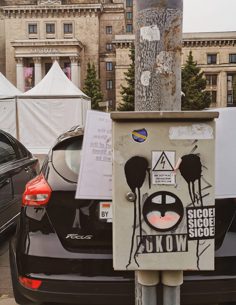 Electrical box at the Palace of Culture and Science, Warsaw